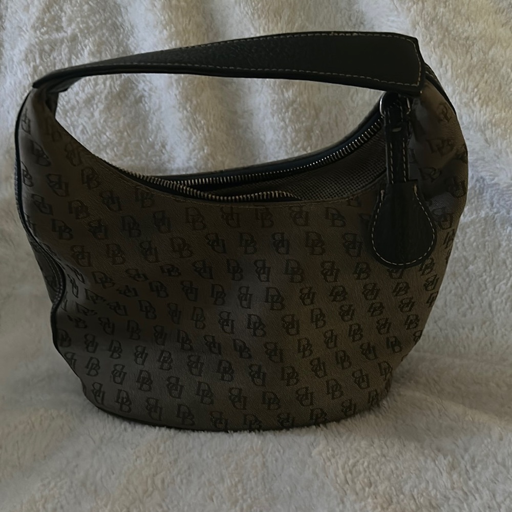 Dooney & Bourke Black and Brown Hobo Bag